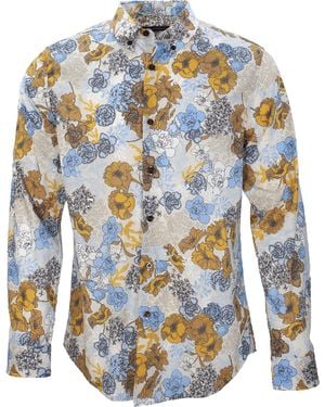 lords of harlech Morris Mob Floral Pumice - Blue