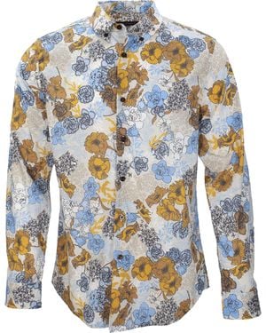 lords of harlech Morris Mob Floral Pumice - Blue