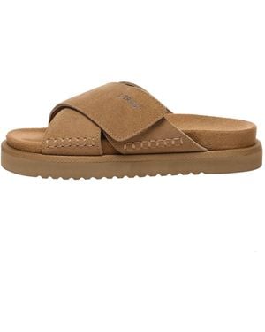 EverAu Australia Rose Leather Sandals - Brown