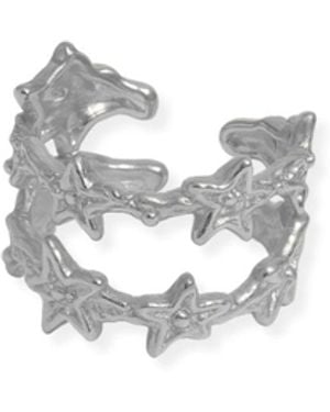 Martina Rozenberg Smira Jewelry Double Sterling Ear Cuff - White