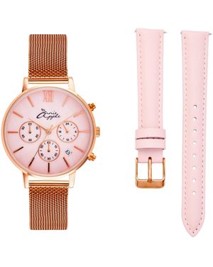 Bermuda Watch Company Annie Apple Marseille Seashell Rose Gold & Pink Multifunctional Interchangeable