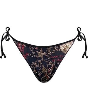 GeeGee Collection Circus Bikini Bottoms - Blue