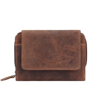 Lloyd Baker Evan Distressed Leather Wallet - Brown
