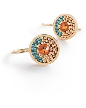 EDEN + ELIE Infinity Drop Earrings - Metallic