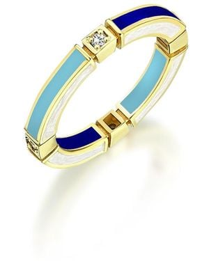 C|Nd|N by Candan Balto Megaron & Enamel Ring - Blue