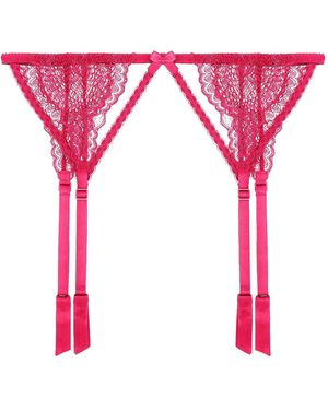 Journelle Natalia Suspender Belt Wisteria - Pink