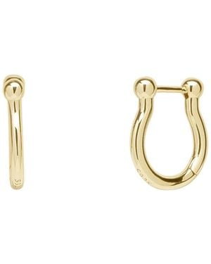 Spero London Horseshoe Cuff Sterling Hoop Earring - Metallic