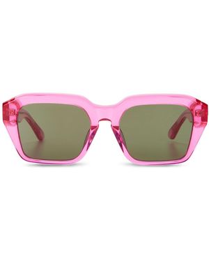 The Avantguard Wildflower Viva Square Sunglasses - Brown