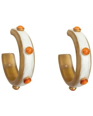 Bounkit Eliza Hoops Carnelian - Metallic