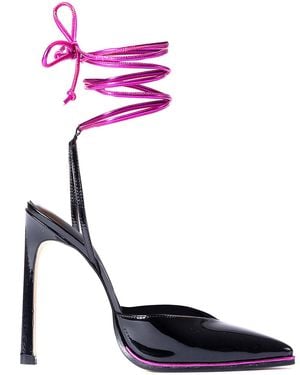 Il Fratellino Heart Racer Patent Leather Pump - Blue