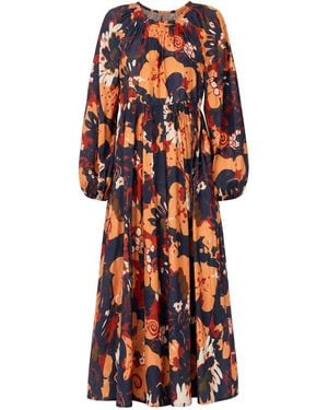 Adrift Clothing Freya Cotton Silk Reversible Dress - Red