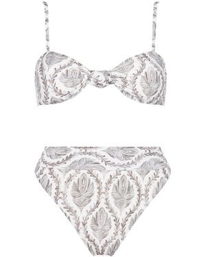 Aguaclara Neutrals Sultana Bandeau Top - White