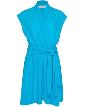 STATE OF GEORGIA The Point Dress Short Aqua - Blue