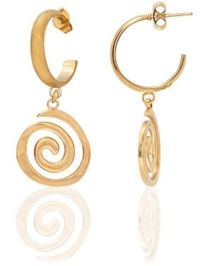 A Weathered Penny Astrid Hoops - Metallic