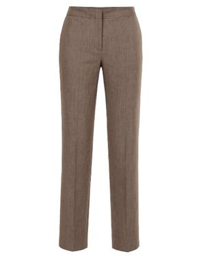 Conquista Linen Pants - Brown