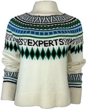 Team Event Après Experts Only Fair Isle Après Ski Sweater Color: Snow/ Multi - Green