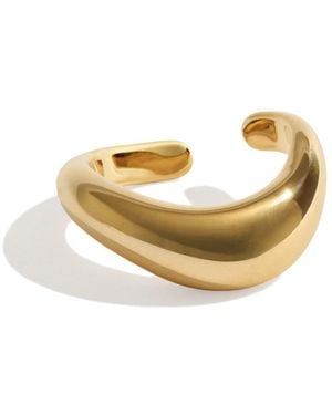 Stone Fruit Wave Toe Ring - Metallic