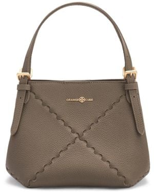 Orange Cube Dusk Mosaic Mini Tote - Grey