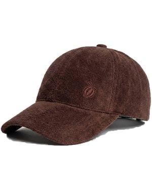 Maison Tangerine Terry Cotton Baseball Cap Tobacco - Brown