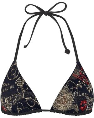 GeeGee Collection Circus Bikini Top - Black