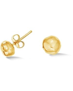 Dower & Hall Medium Signature Nomad Nugget Studs - Metallic