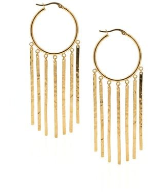 Jaredjamin Wind Catcher Leverback Dangle Earrings - White