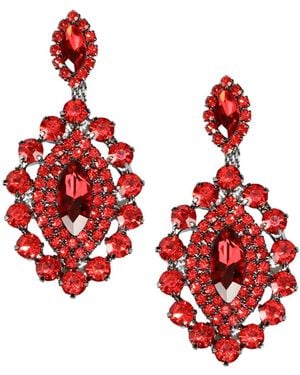 Maison De Gala Harper Crystal Earring - Red