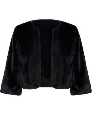 Alie Street London Jaclyn Faux Fur Bolero - Black