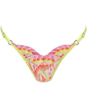 Somewhere Never Super Fan Thong - Pink