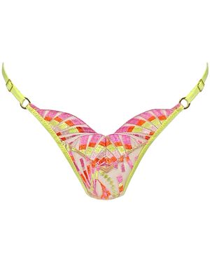 Somewhere Never Super Fan Thong - Pink