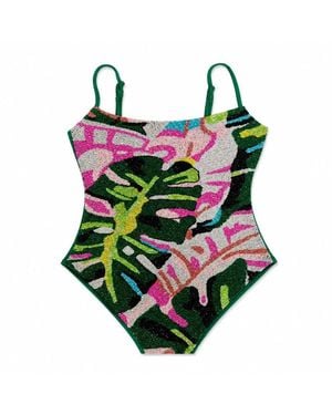 Labelfiora Palm Paradise Swimsuit Multi Color - Green