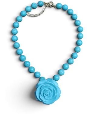 A'miss Lafkada Rose Necklace - Blue