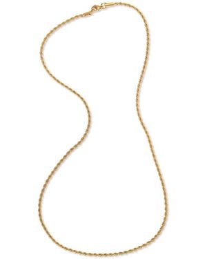 A Weathered Penny Long Delicate Rope Chain - White