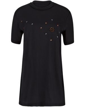 Boutique Kaotique Embroidered Bug Tee - Black