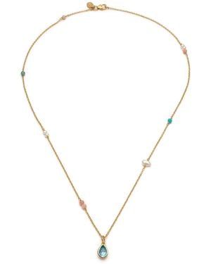With Love Darling Water Drop Gaia Necklace - Metallic
