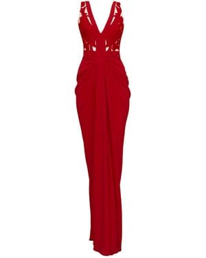 ALINA CERNĂTESCU Alegria Classic Maxi Wedding Guest Carpet Gown - Red