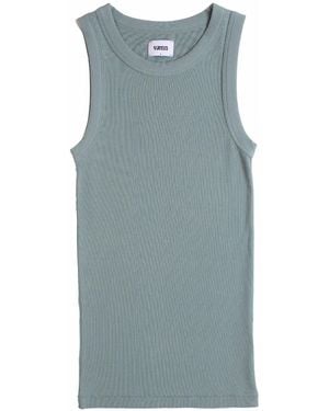 Vænn Rib Muscle Tank Agave - Blue
