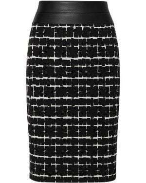 Conquista High-Waisted Midi Pencil Skirt - Black