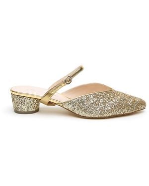 Alterre Gatsby Glitter Twiggy V Slide - Natural