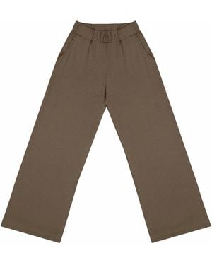 Aloha From Deer Aloha's Basics Long Loose Pants Khaki - Gray