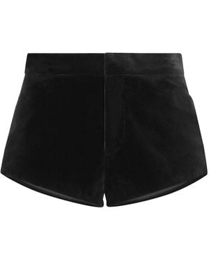 Angelika Jozefczyk Velvet Mini Shorts - Black