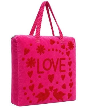 Conscious Yoga Collective Love Suzani Tote - Pink