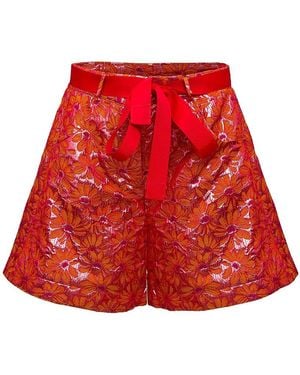 Andreeva Jacquard Shorts - Red