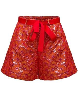 Andreeva Jacquard Shorts - Red