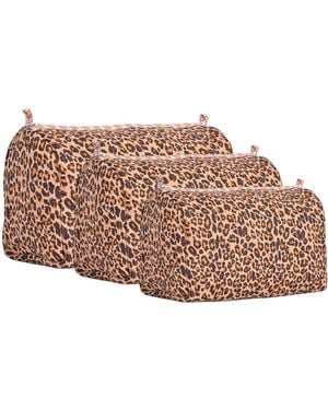 Conscious Yoga Collective Neutrals The Leopard Cotton Travel Set - Pink
