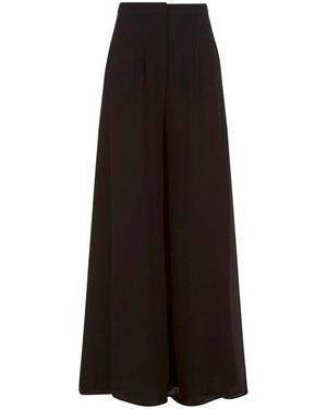 Cavanagh Baker Silk Georgette Three Pleat Pant - Black