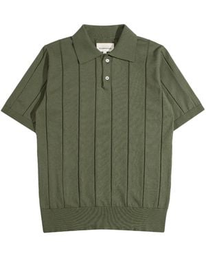 Far Afield Jacobs Knit Polo - Green