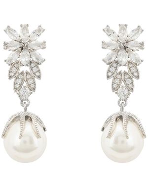 LÁTELITA London Primrose Baroque Pearl Earrings - Metallic
