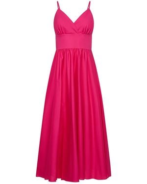 Roses Are Red Seren Cotton Dress - Pink