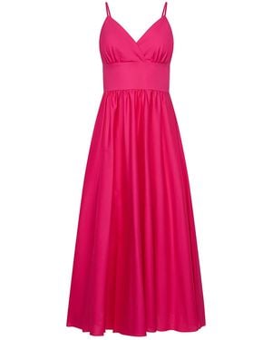 Roses Are Red Seren Cotton Dress - Pink